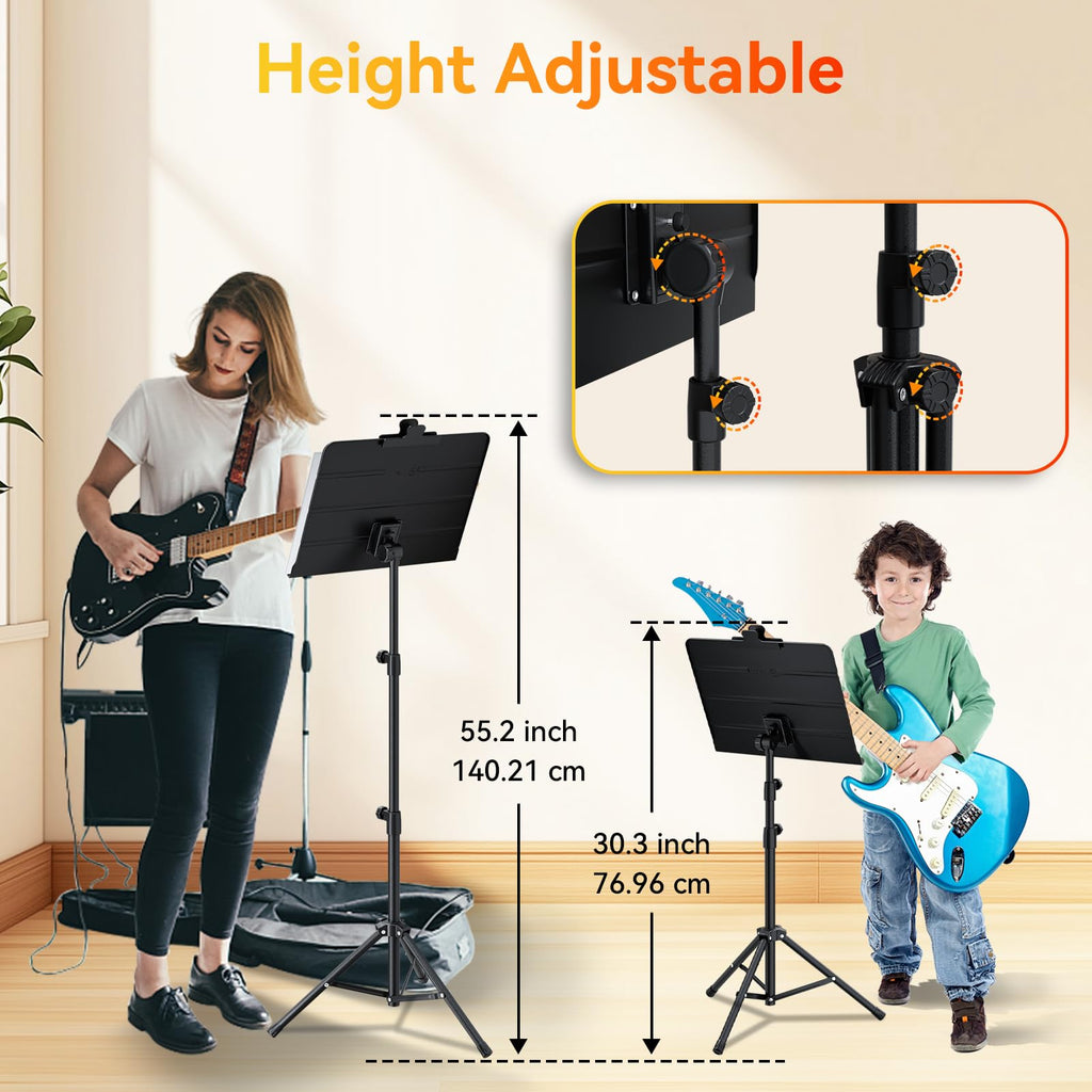 Folding Sheet Music Stand & Desktop Book Stand with Carrying Bag R150427