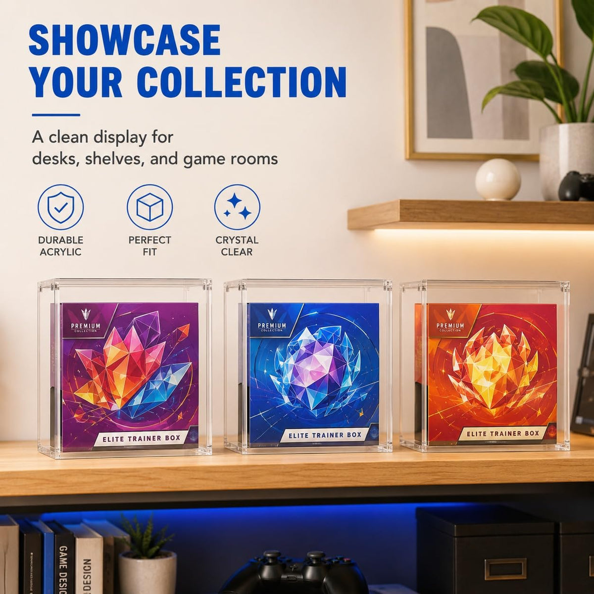 Clear Acrylic Trading Card Display Case Z4585