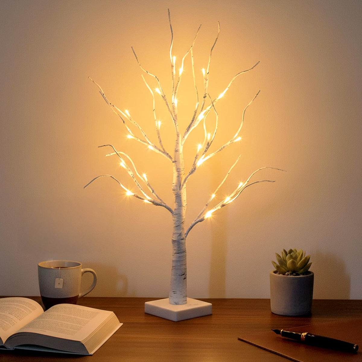 Lighted Birch Tree with Lights H783107