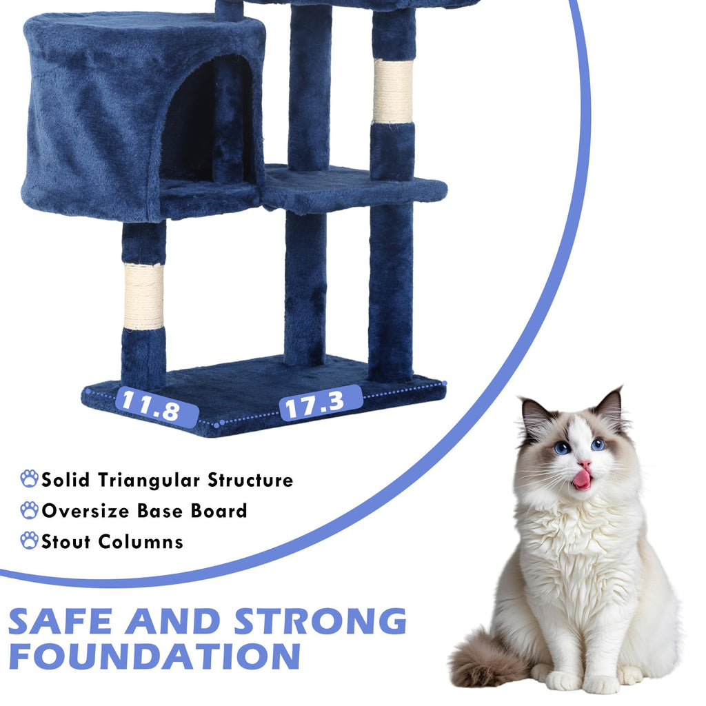 36 Inch Tall Cat Tree with Sisal Rope V39870