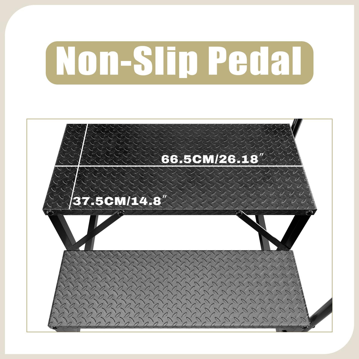 2 Step Ladder with Handrail V801