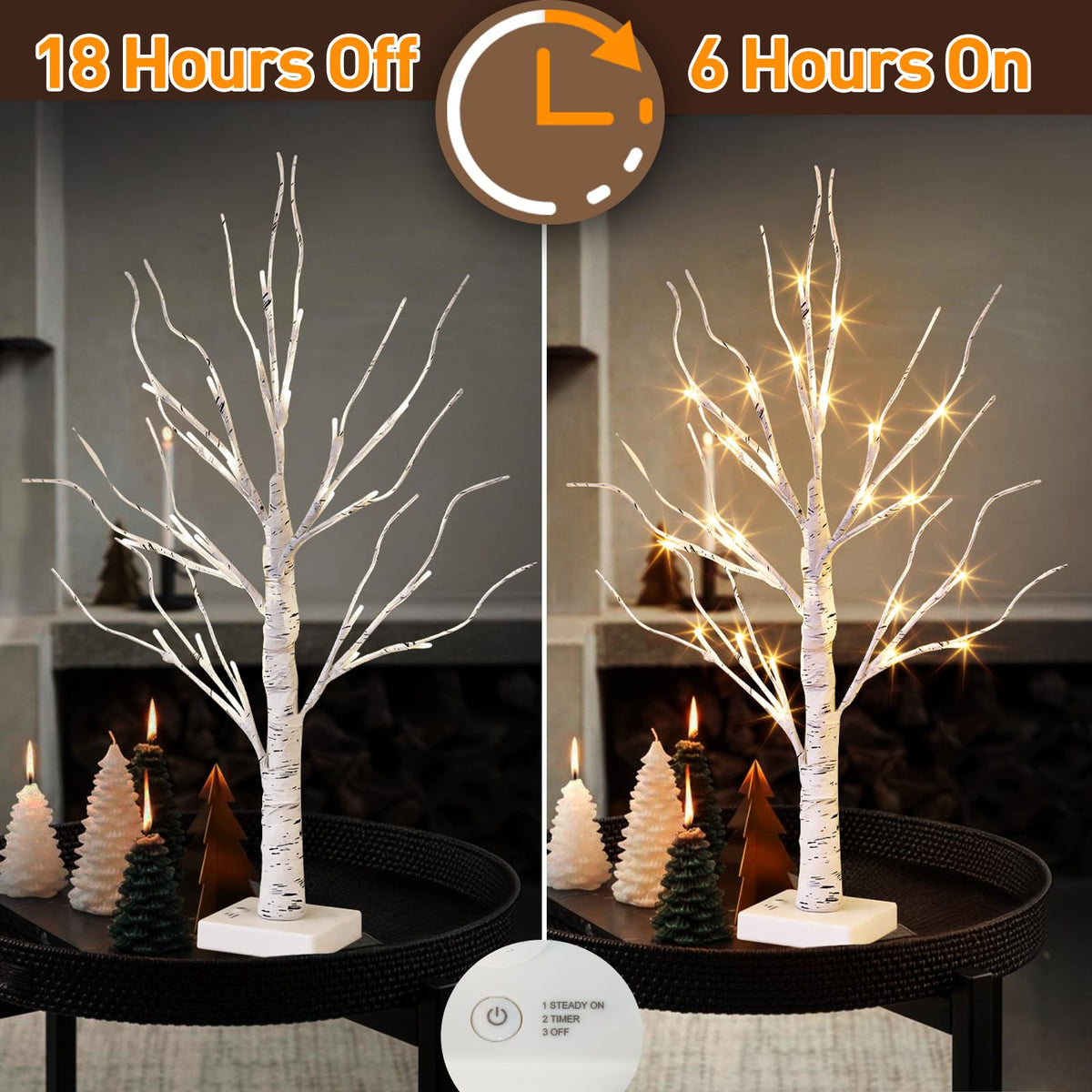 Lighted Birch Tree with Lights H783107