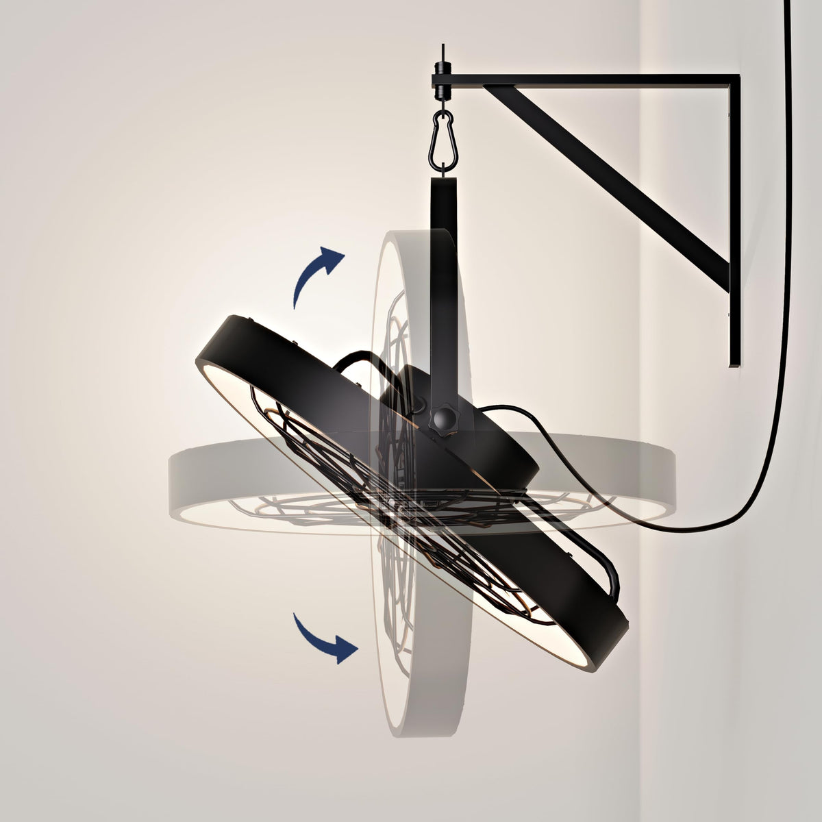 20 Inch Plug In Wall Mount Fan with Light P14517