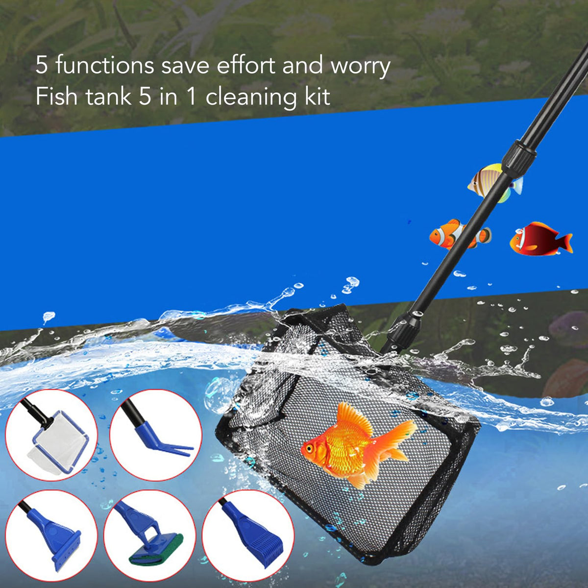 5 in 1 Aquarium Cleaning Kit T19505