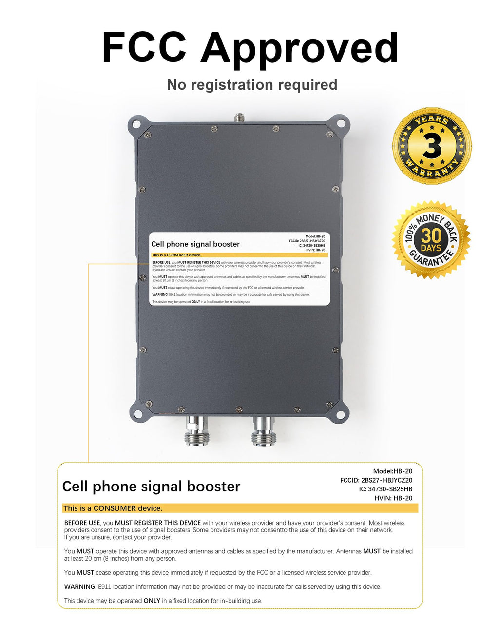 Cell Phone Signal Booster for 5G 4G LTE K16420