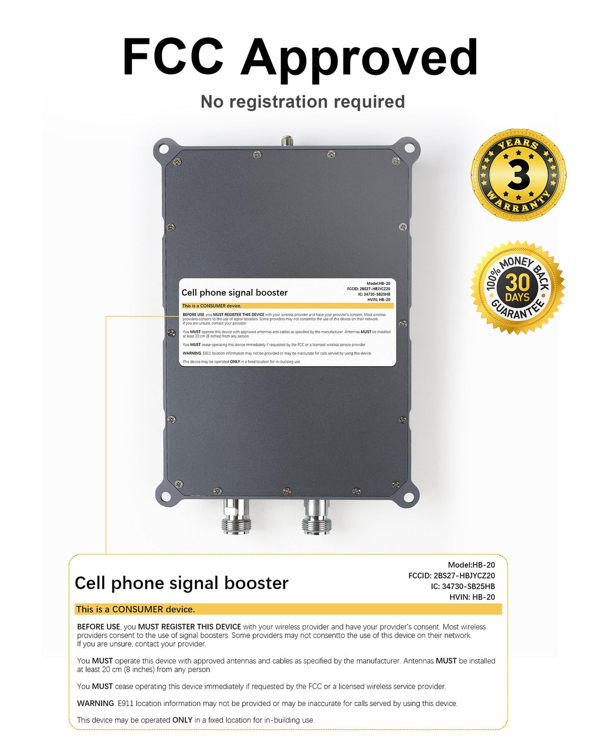 Cell Phone Signal Booster for 5G 4G LTE K16420