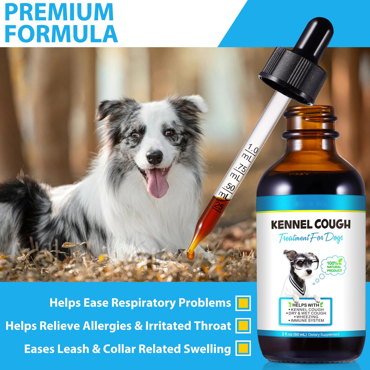 Kennel Cough Herbal Drops 2.02 Fl.oz / 60 ml P5335