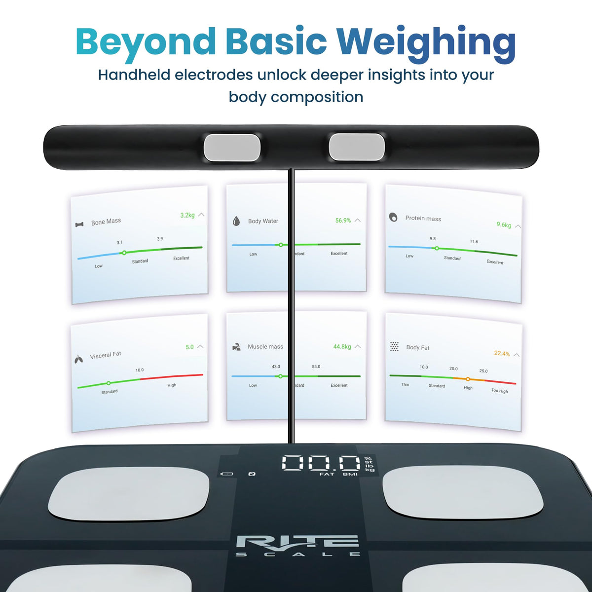 8-Electrode Digital Body Weight Scale with Bluetooth M30083