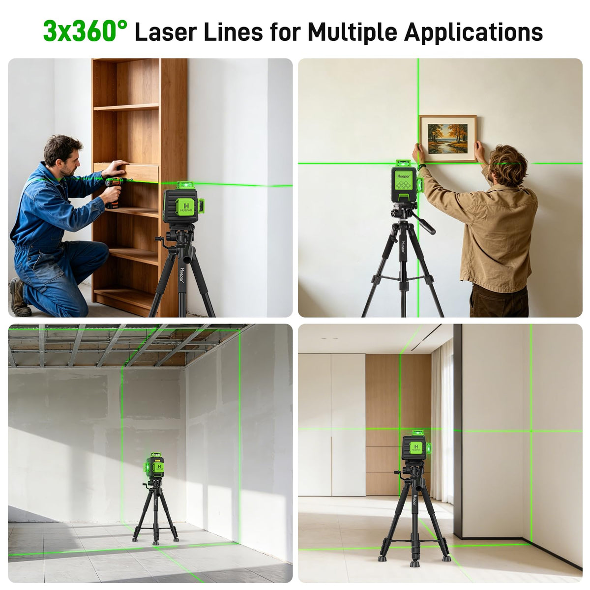 360 Self Leveling Laser Level with Tripod W144