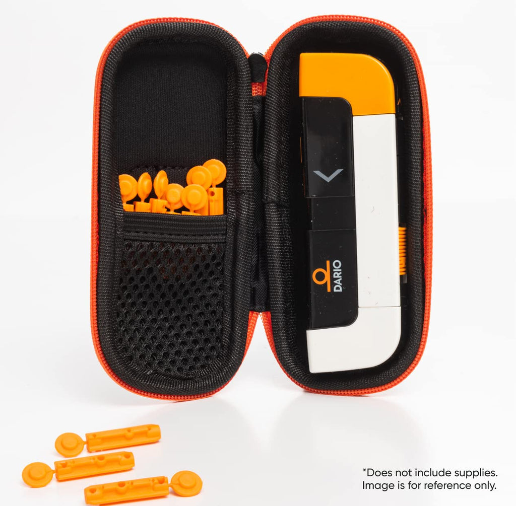 Black Diabetes Travel Case and 100 Sterile Lancets T809773