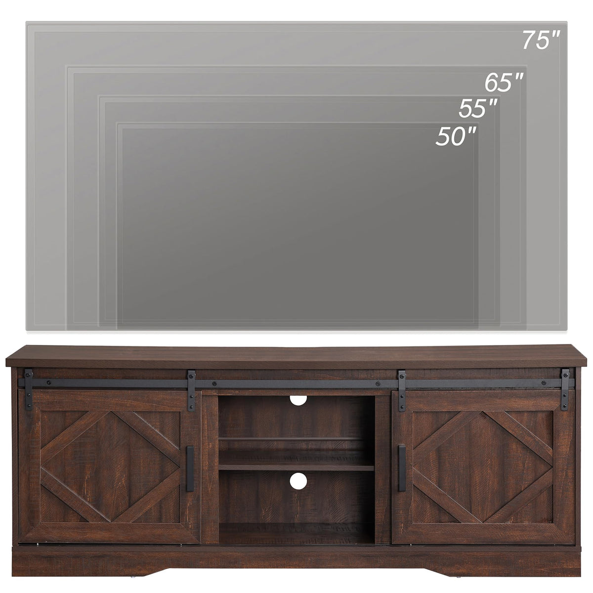 Farmhouse TV Stand for 60-75 inch TV G78239