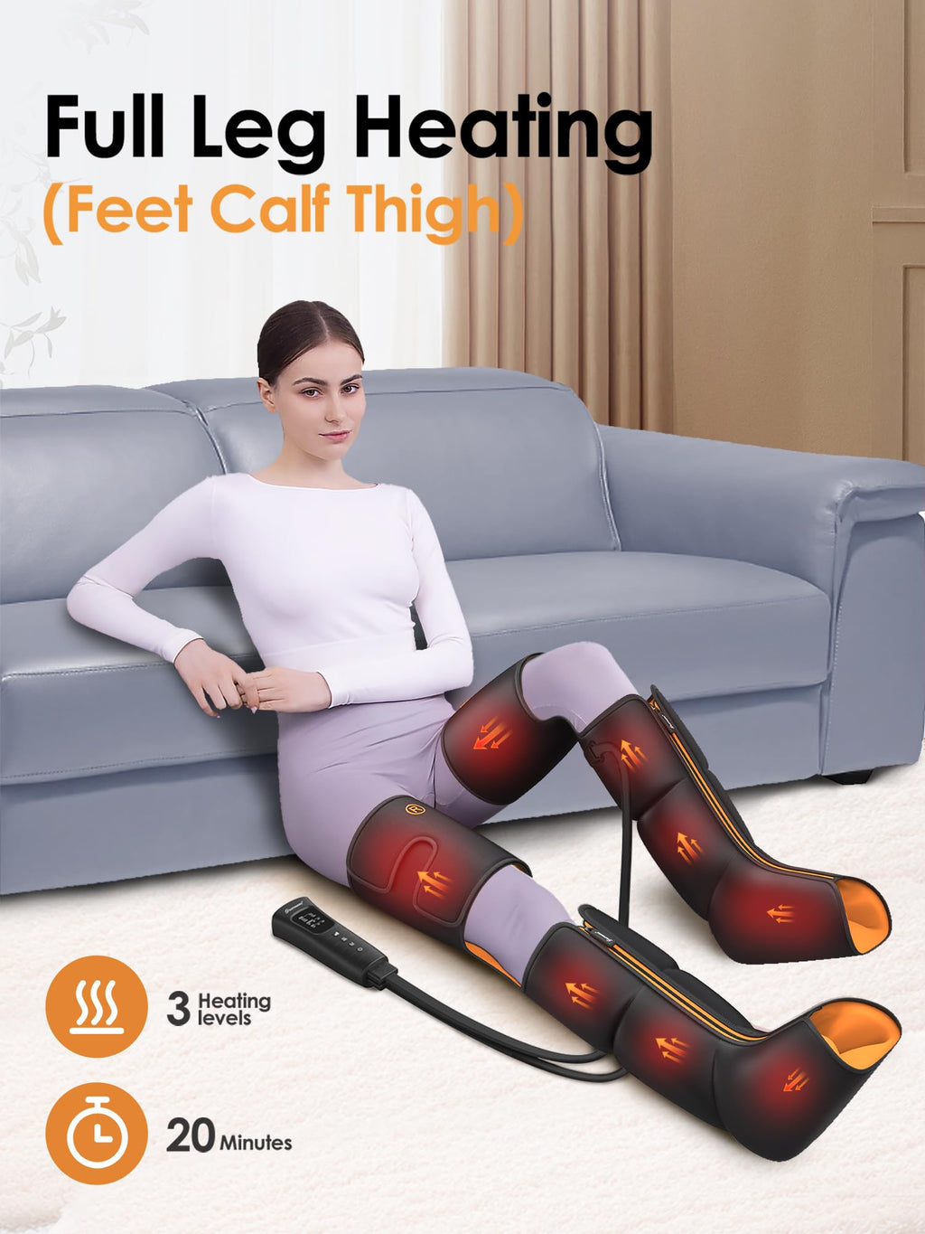 Air Compression Leg Massager with Heat E328734