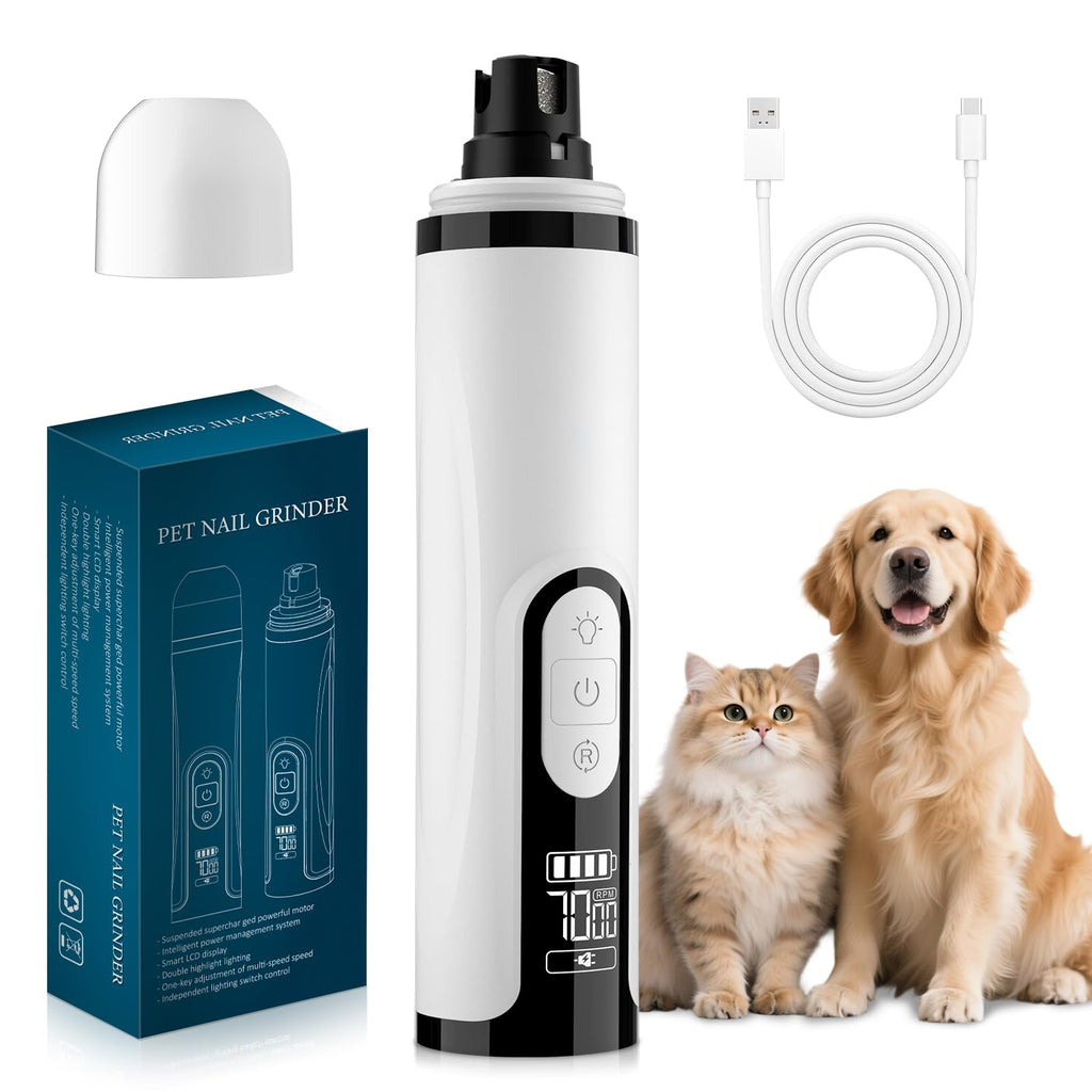 Quiet Dog Nail Grinder with Guard & 2 LED Lights Q938