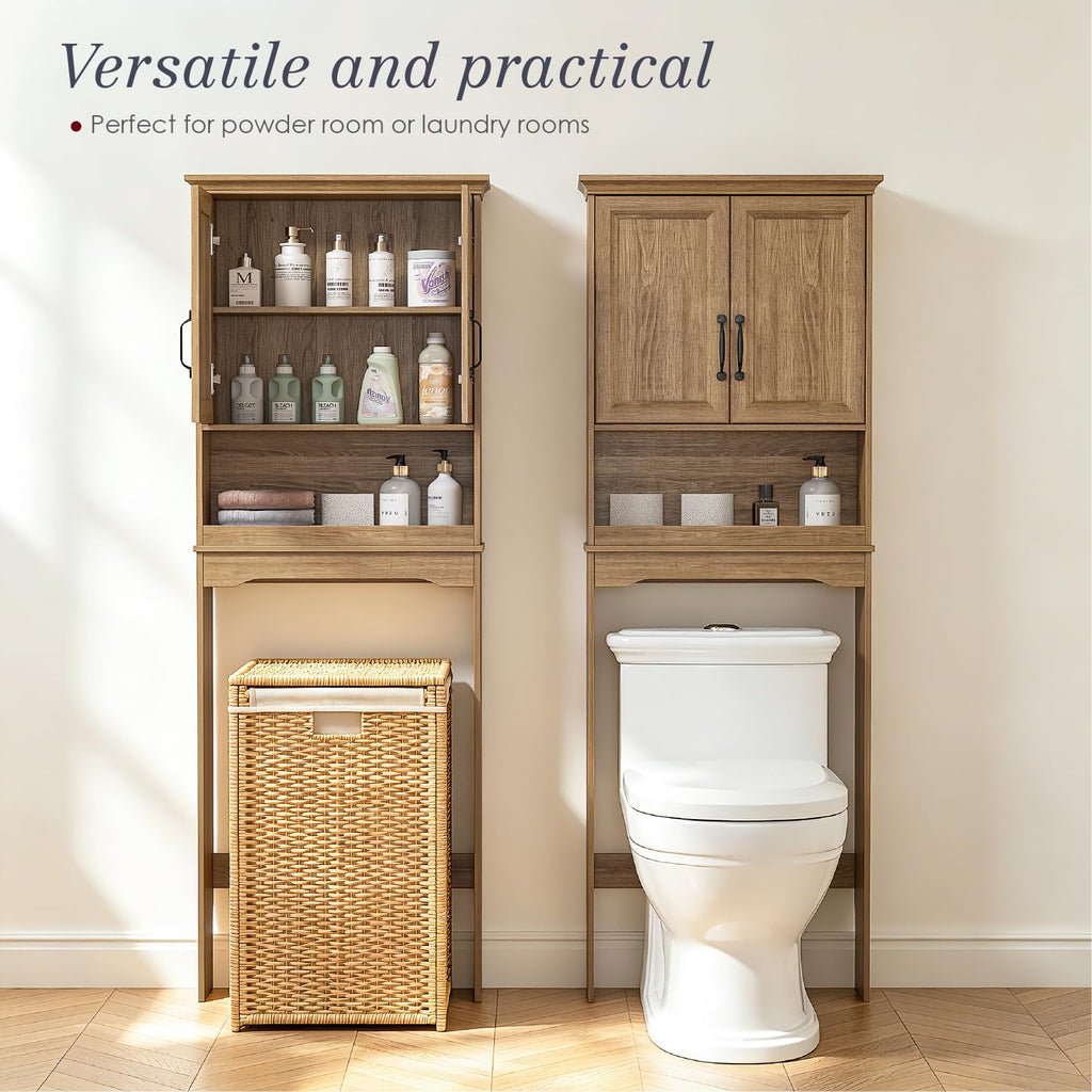 Over the Toilet Storage Cabinet with Doors A7739
