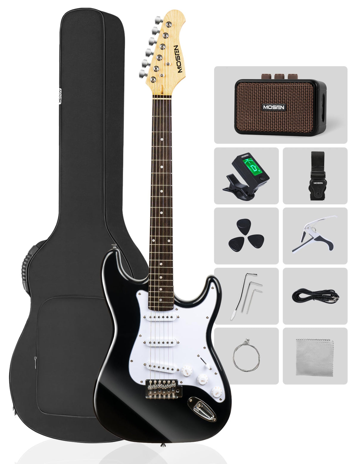 39" Electric Guitar Set with Amp Bag Tuner J27955