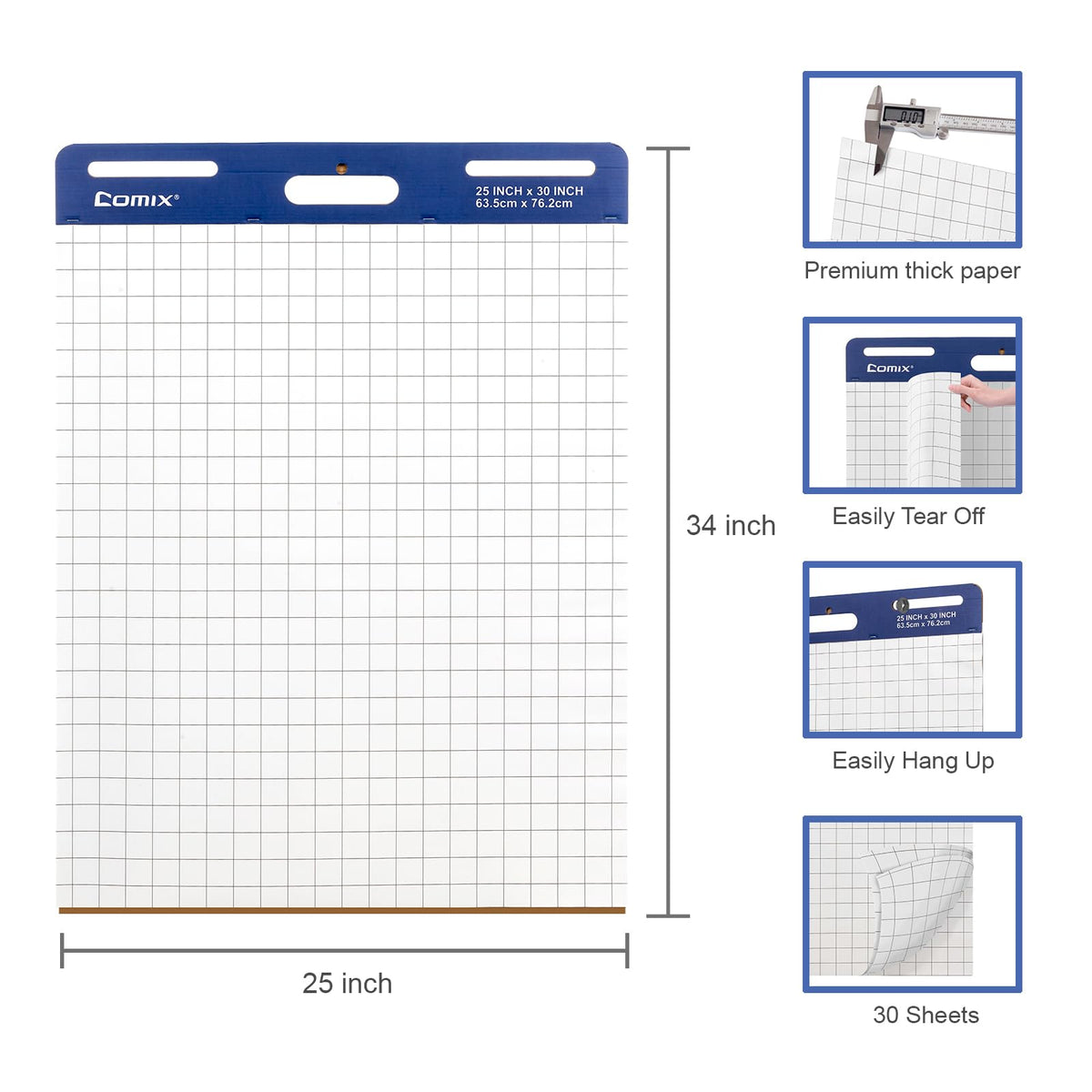 25 x 30 In Flip Chart Easel Pad S3409