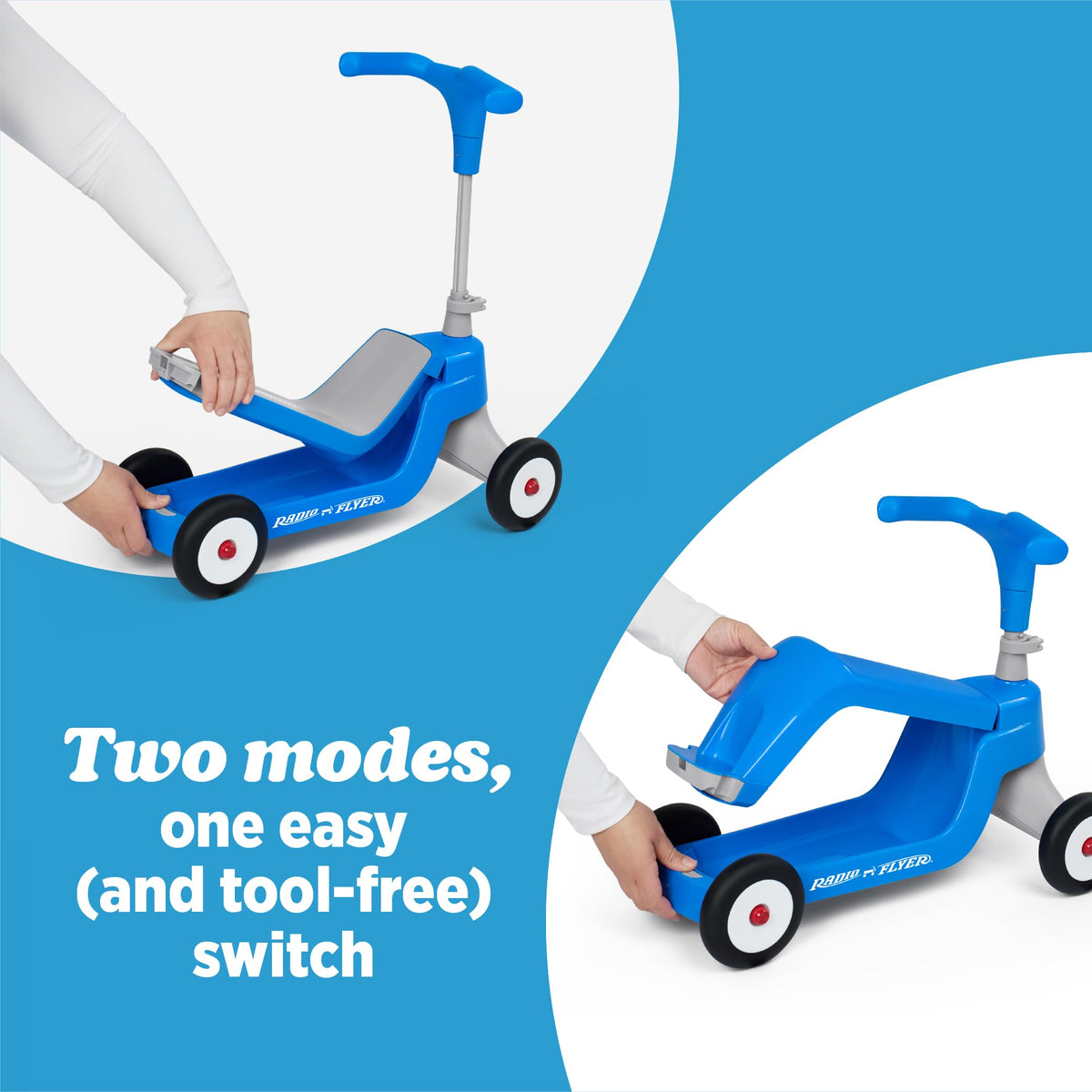 Blue/Red/Pink 4-Wheel Kids Scooter B13808