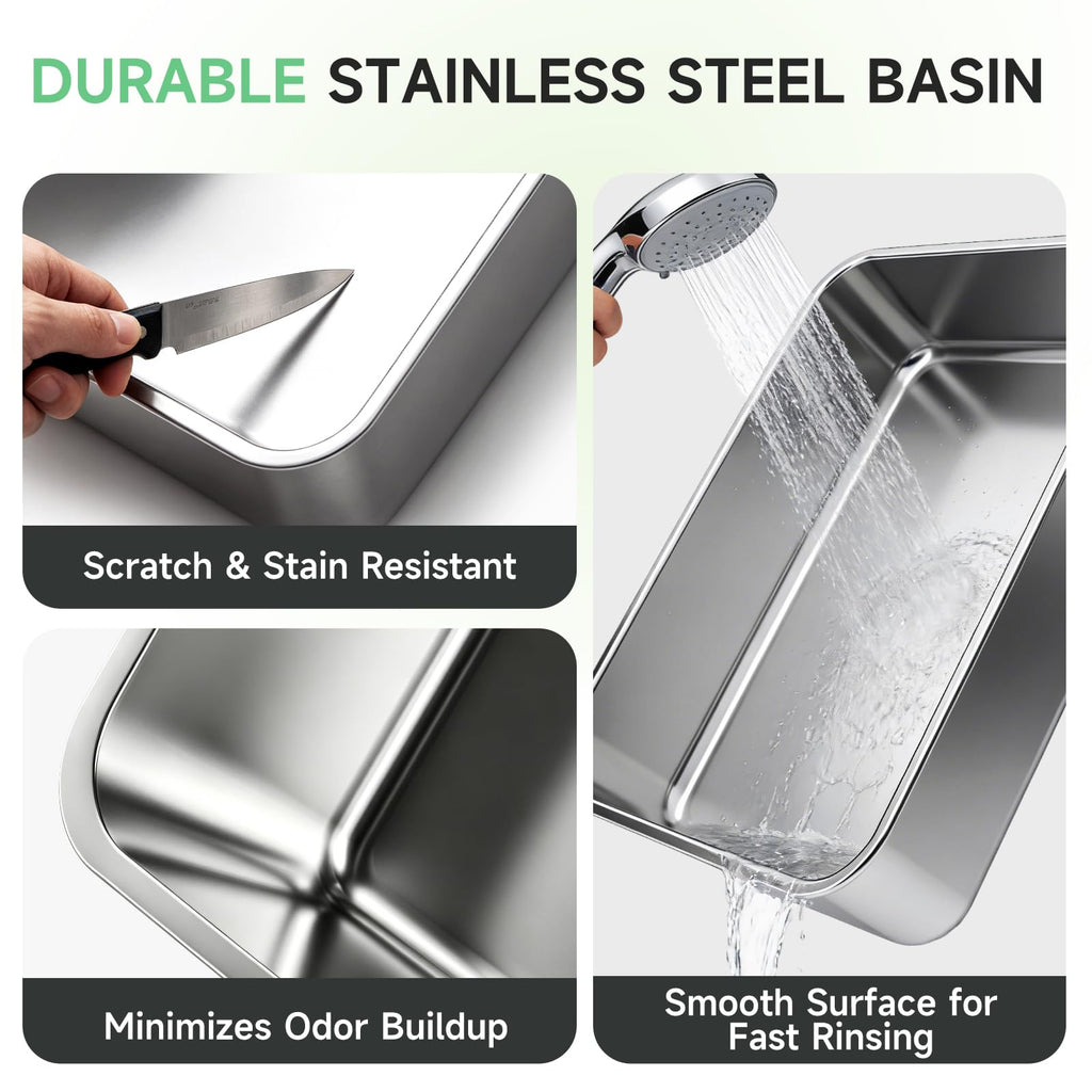 XL Stainless Steel Cat Litter Box X37138