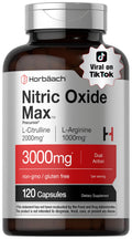 Nitric Oxide Supplement 3000mg 120 Capsules W937523
