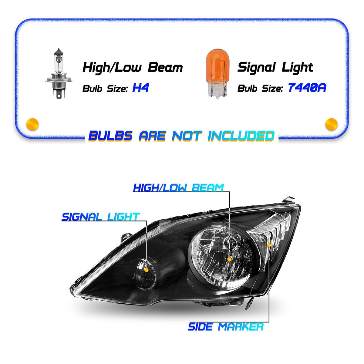 Halogen Headlight Assembly B3288