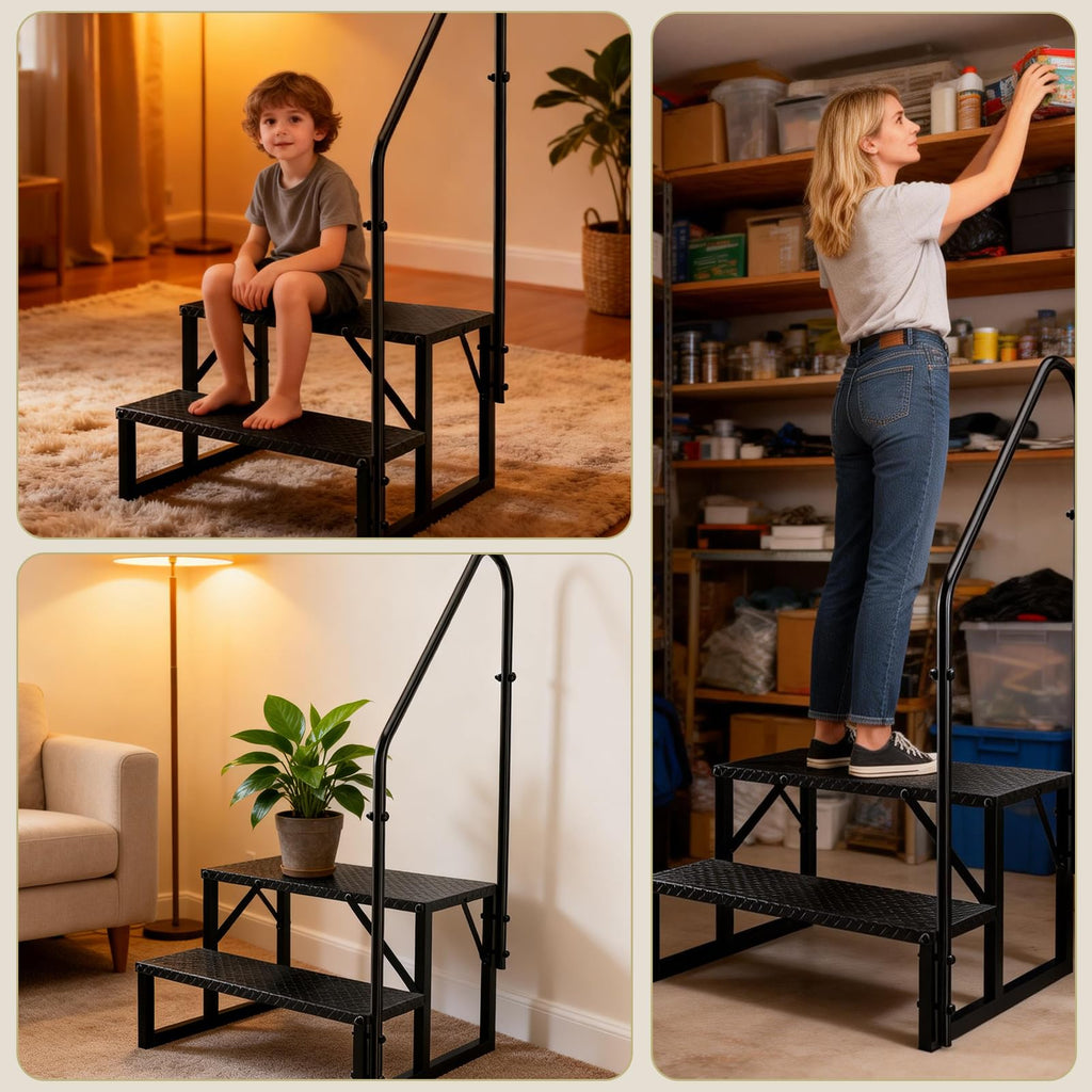 2 Step Ladder with Handrail V801