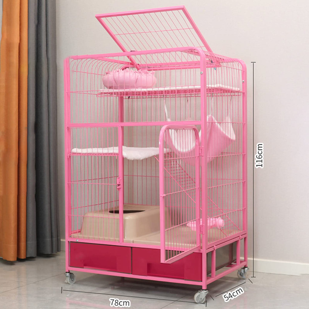 Heavy Duty Metal Dog Crate with Four Wheels T939911