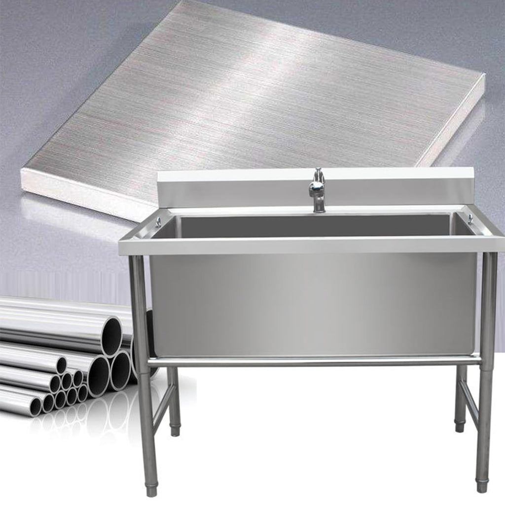 47" Stainless Steel Dog Grooming Tub with Stairs H4755
