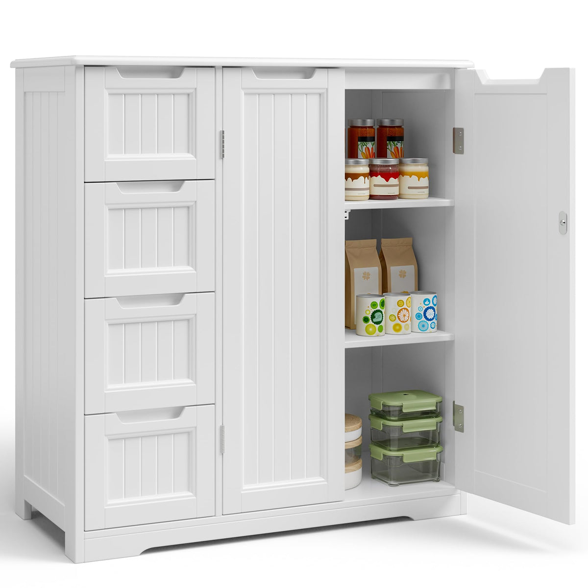 Storage Cabinet with 4 Drawers & 2 Doors A4539