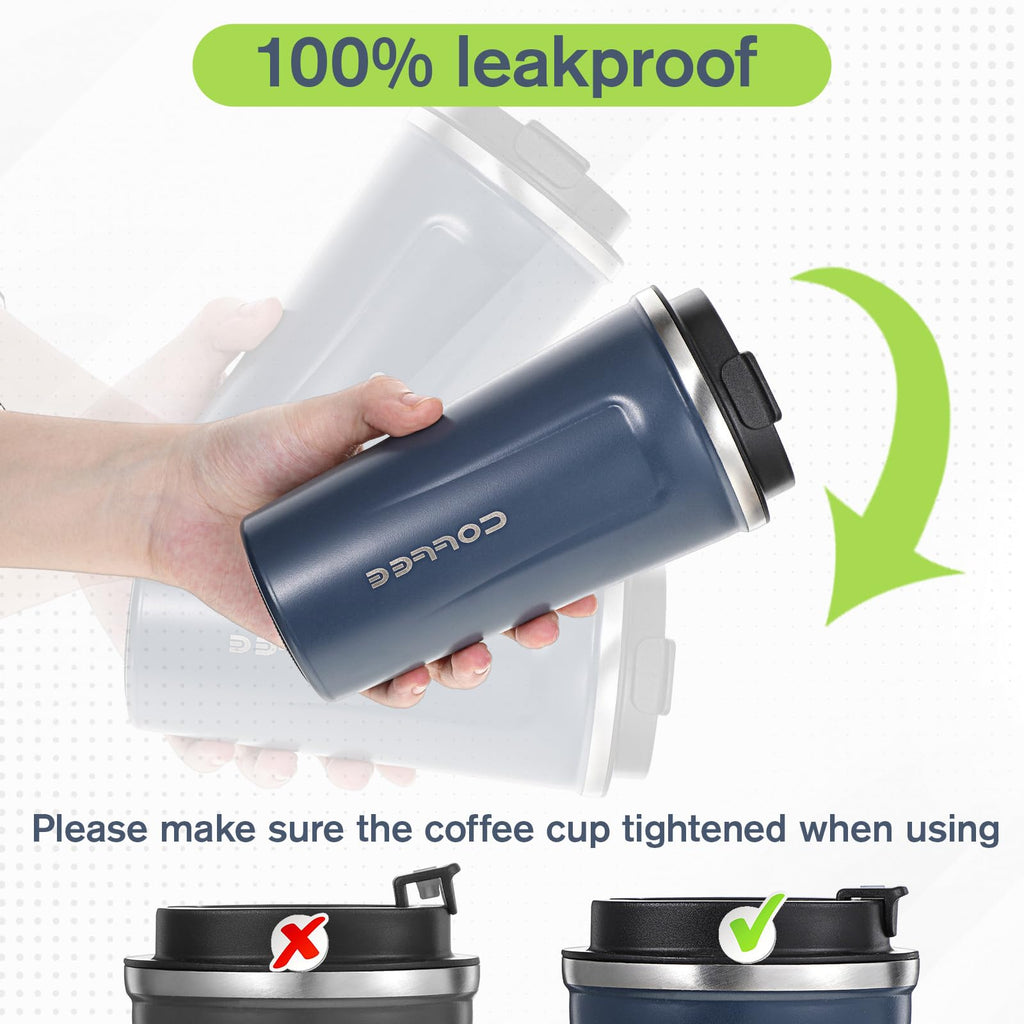 4 Pack 17oz Stainless Steel Insulated Coffee Mug with Lid V261
