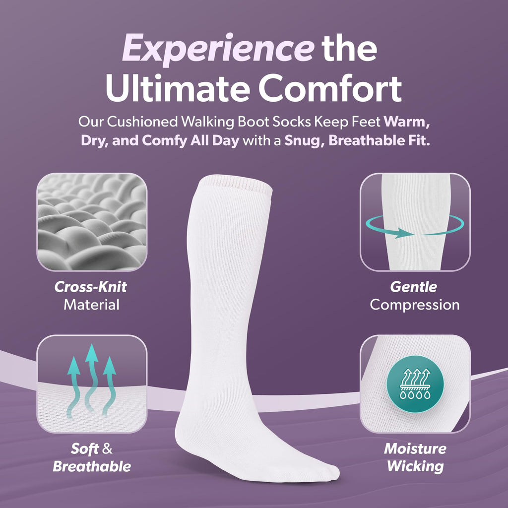 1 Pair White Tube Sock Liners P6982