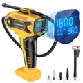 Cordless Portable Tire Inflator Air Compressor 160PSI Digital Pressure Gauge G4249