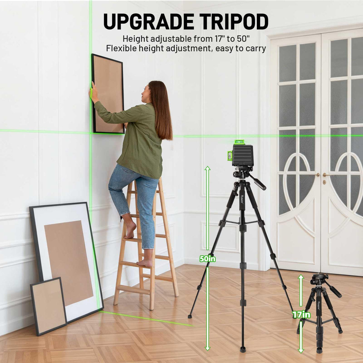 360 Self Leveling Laser Level with Tripod W144