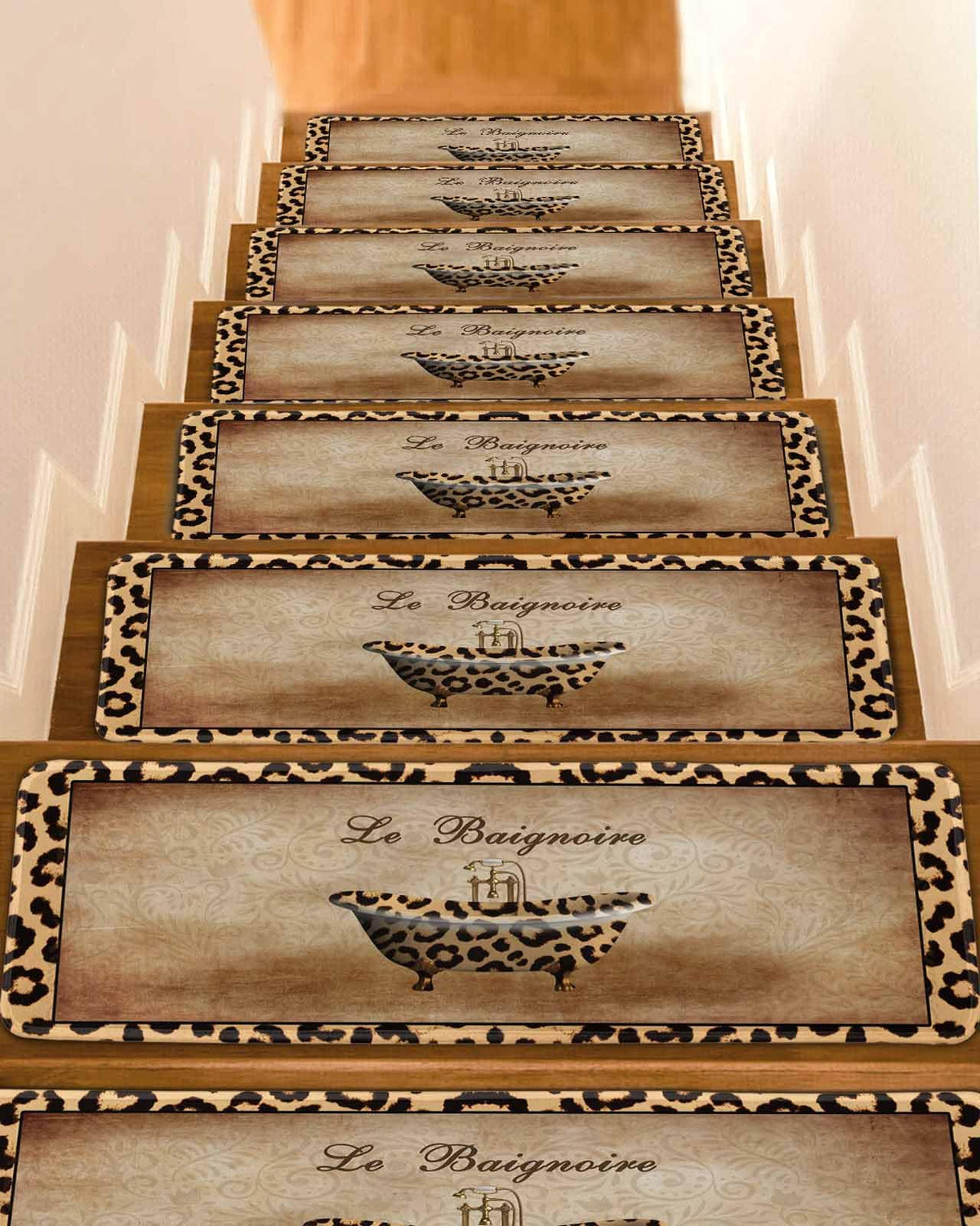 Abstract Art Non Slip Stair Treads 8x30 Inch 4PCS P108461