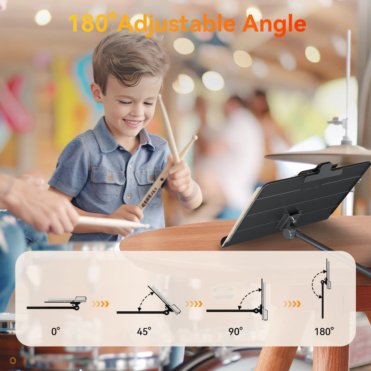 Folding Sheet Music Stand & Desktop Book Stand with Carrying Bag R150427