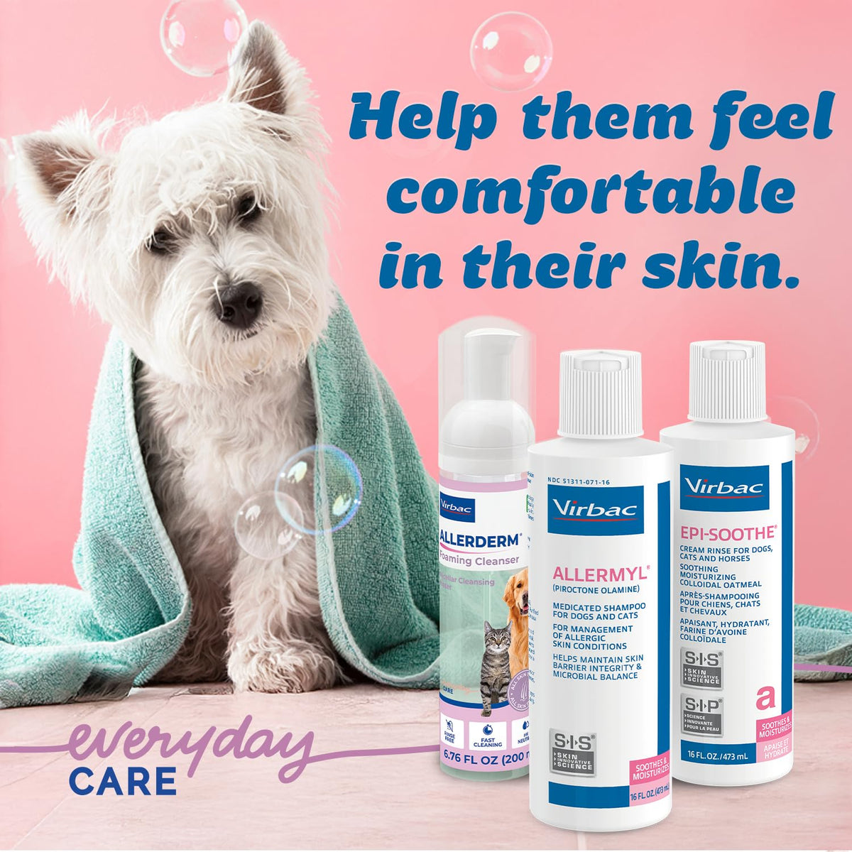 Medicated Hypoallergenic Soothing Moisturizing Pet Shampoo B402213