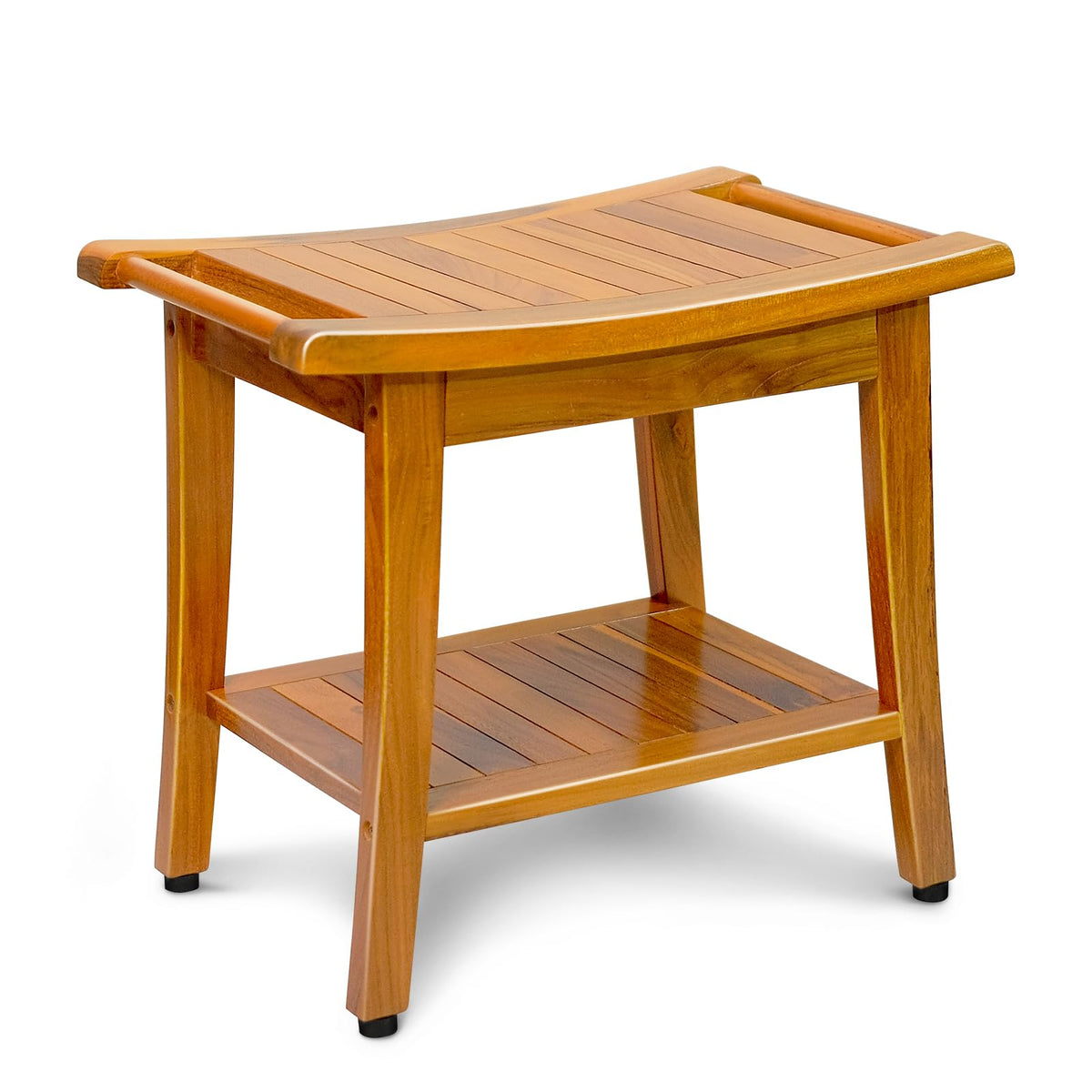 20" Teak Shower Bench with Shelf & Handle Z340827
