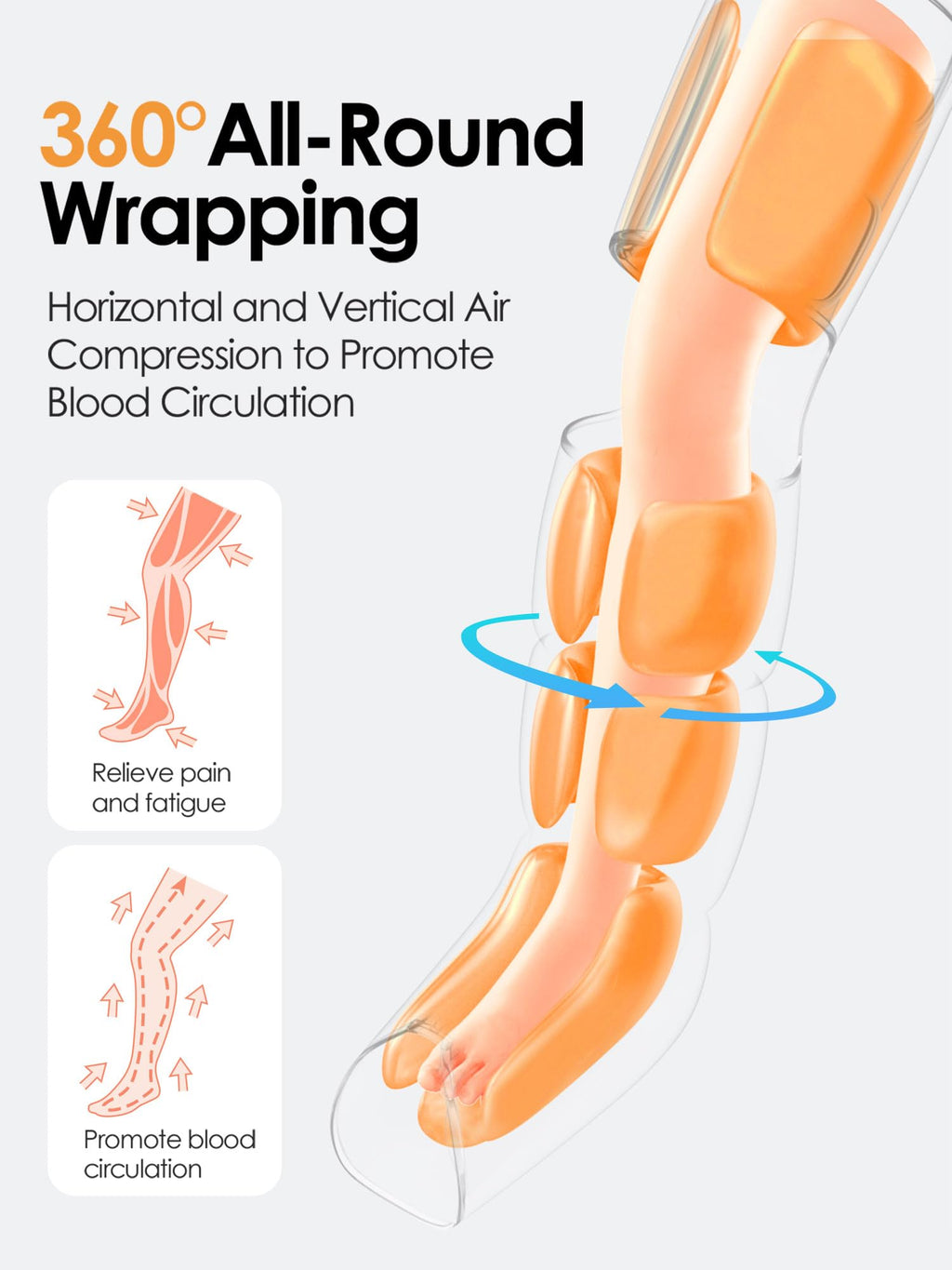Air Compression Leg Massager with Heat E328734