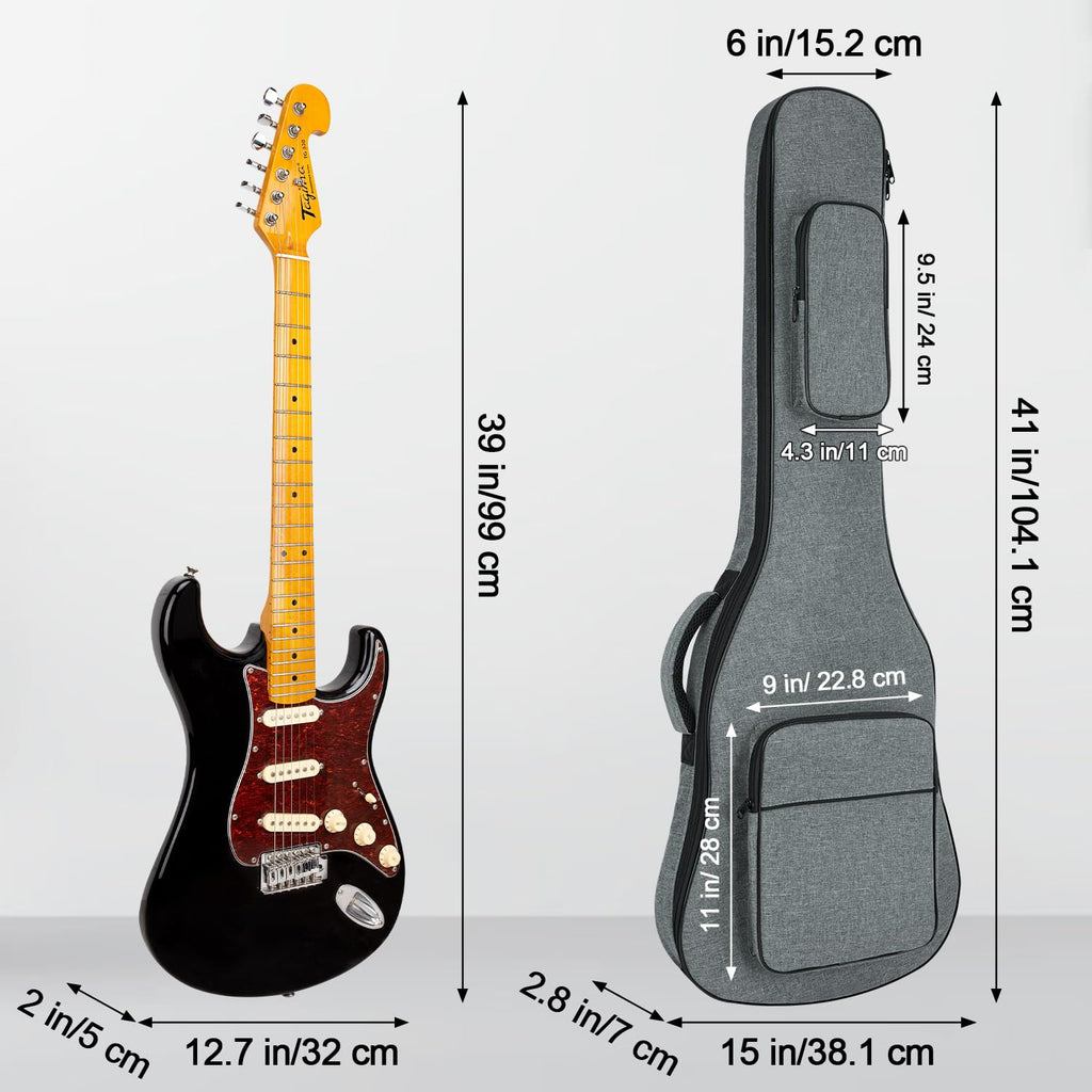 Padded Electric Guitar Gig Bag with Neck Strap N704