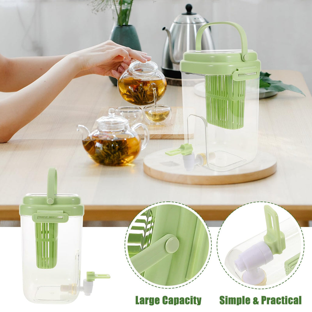 Green 2L Drink Dispenser with Faucet L3931