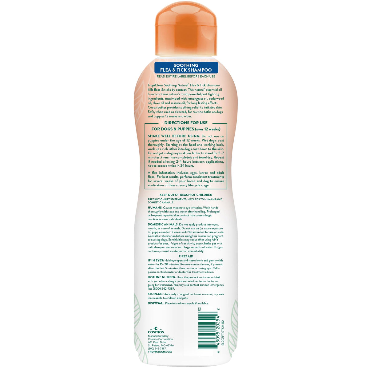Soothing Flea and Tick Dog Shampoo 20oz R82612