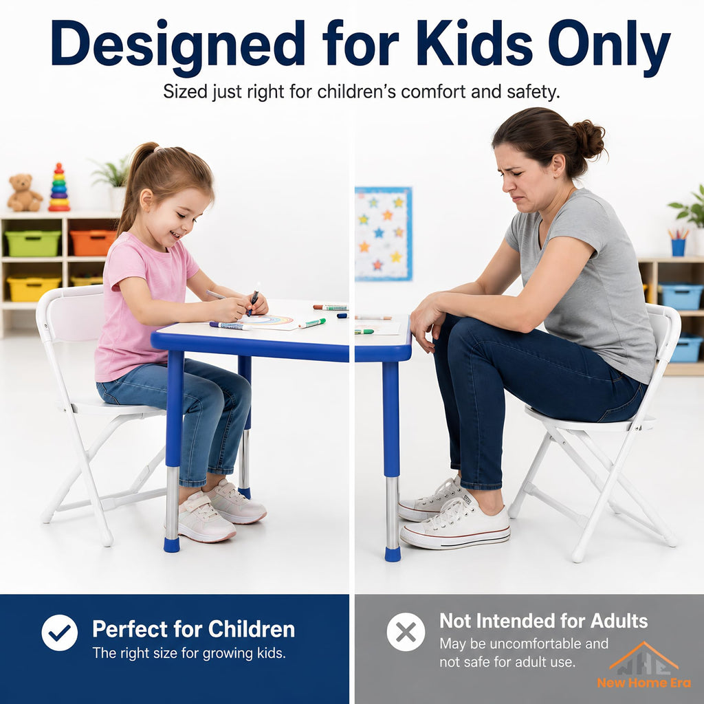 White Kids Plastic Folding Chair with Steel Frame Z2130