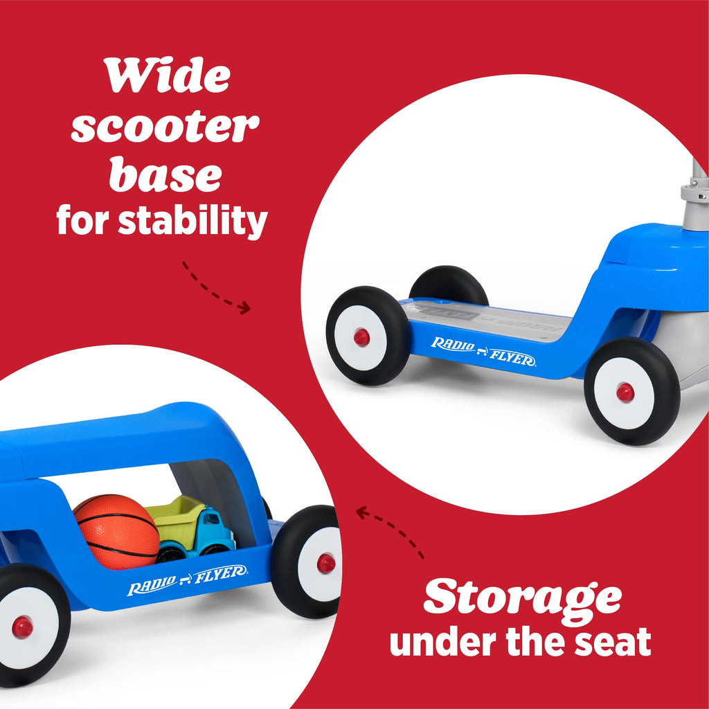 Blue/Red/Pink 4-Wheel Kids Scooter B13808