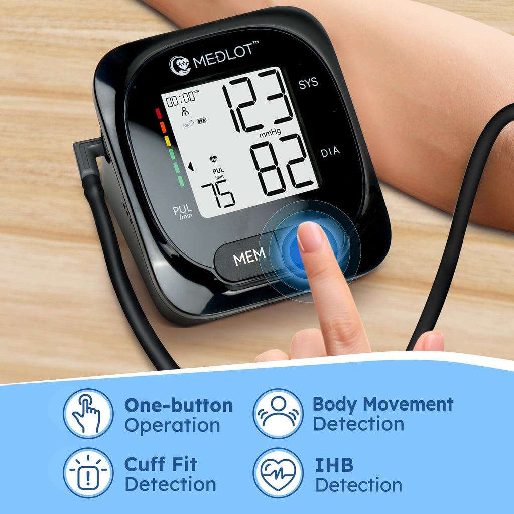 Automatic Upper Arm Blood Pressure Monitor with Adapter and Storage Bag Z1863