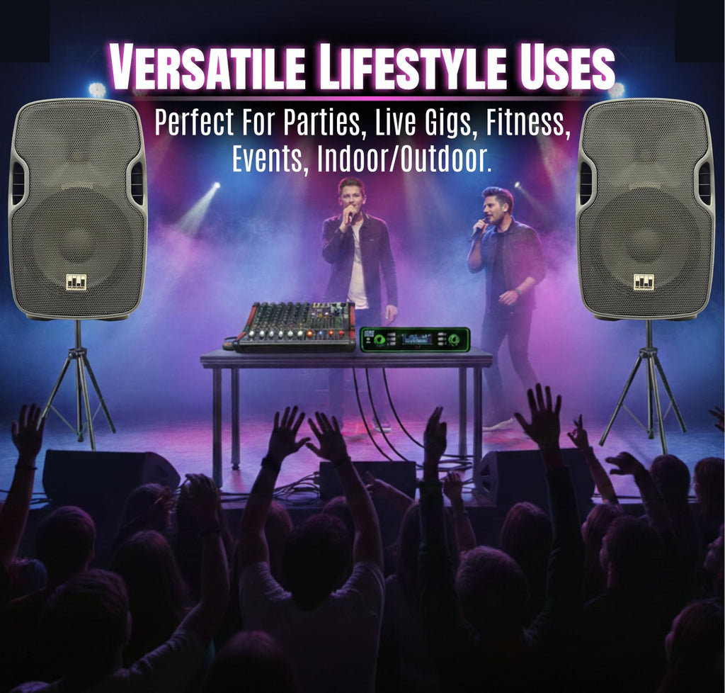 10" UHF PA System with Wireless Microphone U8913