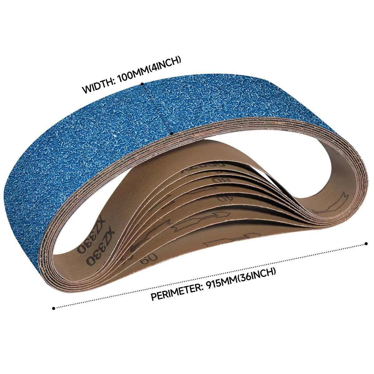 4 x 36 Inch Zirconia Sanding Belts 40-400 Grit I115648