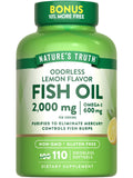 Fish Oil 2000mg 110 Softgels Lemon Flavor L916