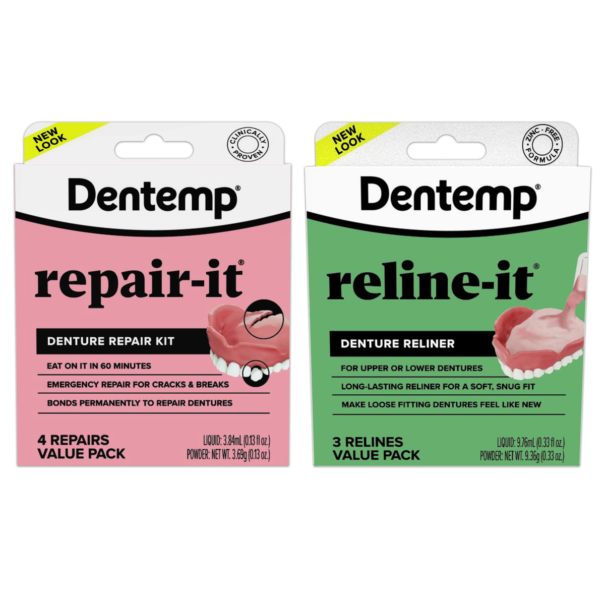 Denture Repair Kit & Denture Reliner Value Pack L381867