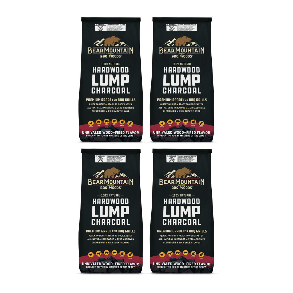 4 Pack Hardwood Lump Charcoal 16 Pounds V354