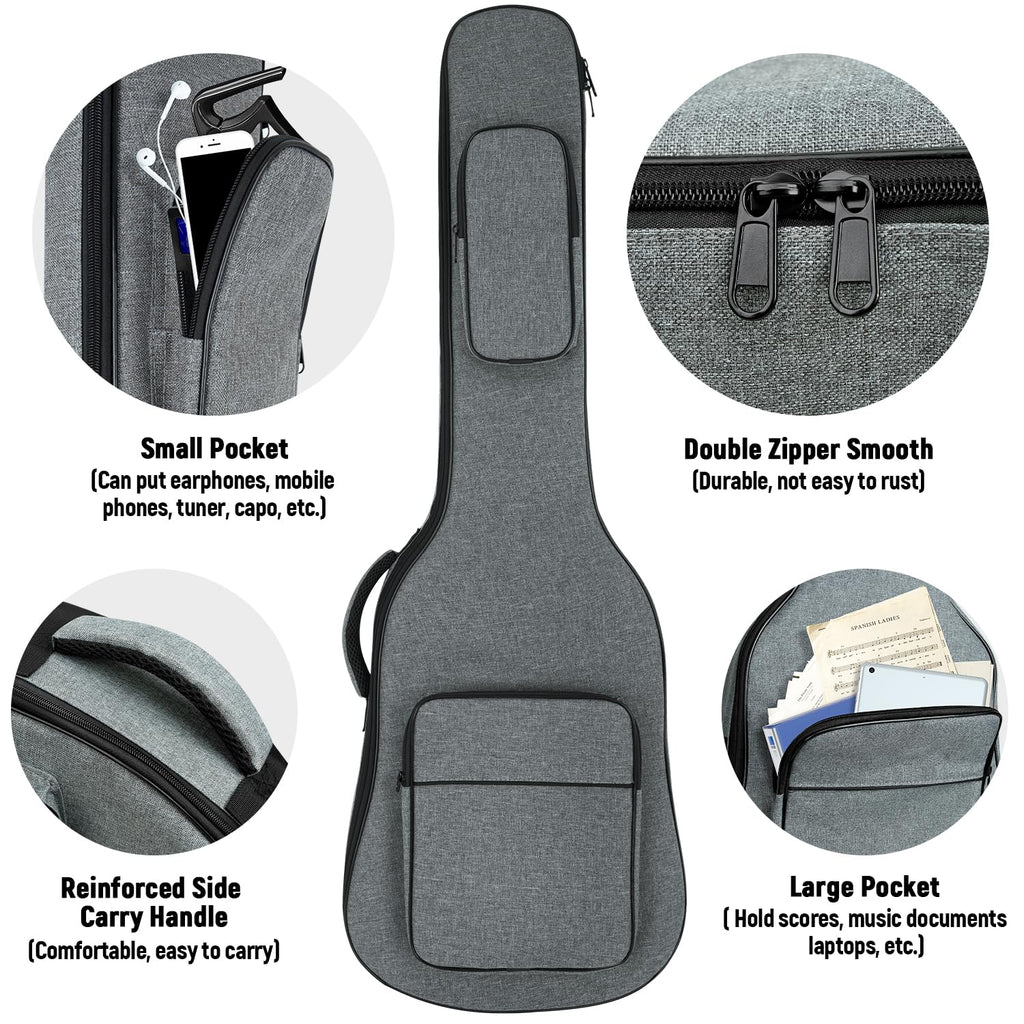 Padded Electric Guitar Gig Bag with Neck Strap N704