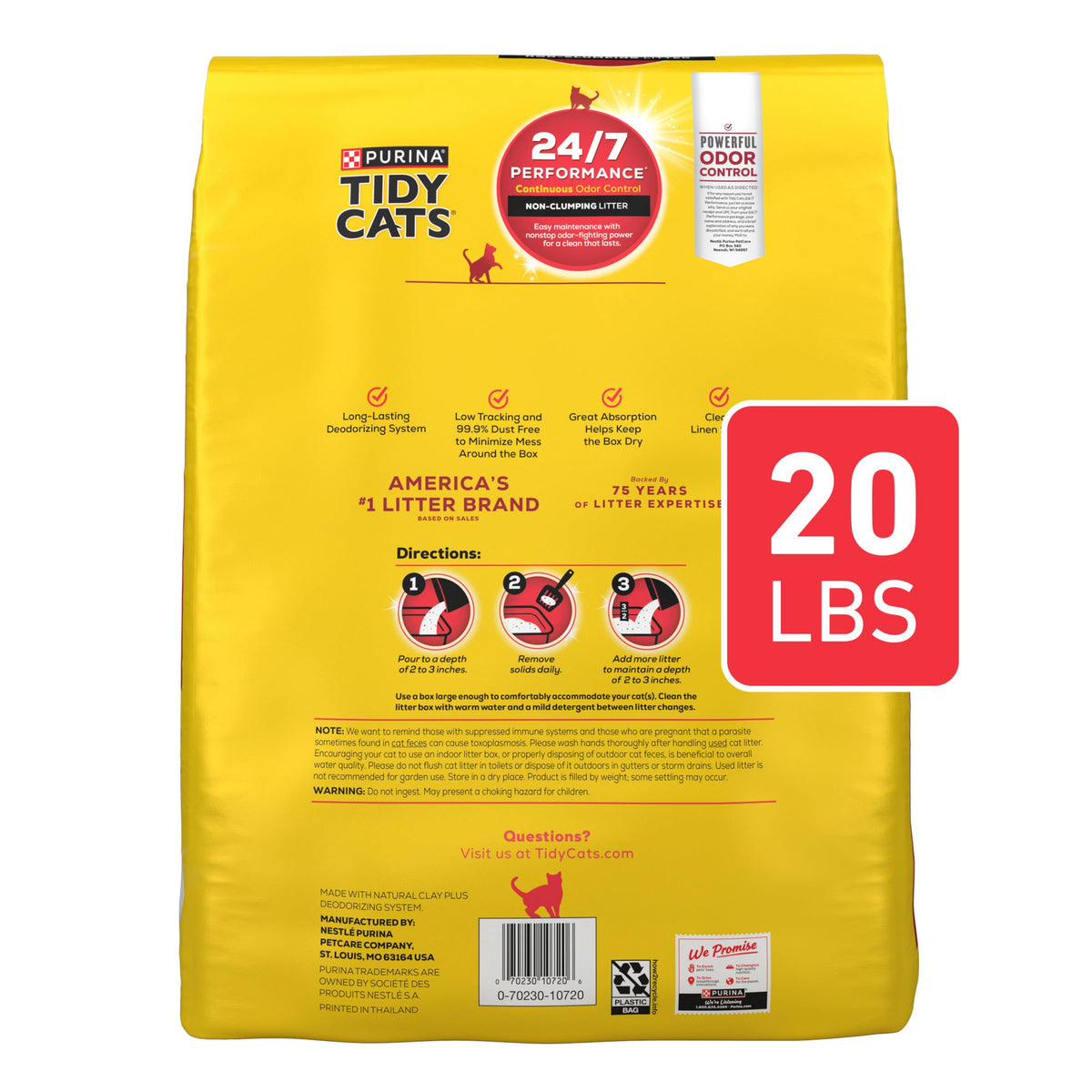 Non Clumping Cat Litter 20 lb. Bag A978